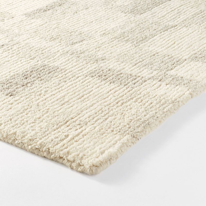 Irregular Checkerboard Tufted Rug Cream - Threshold™ designed with Studio McGee | Target