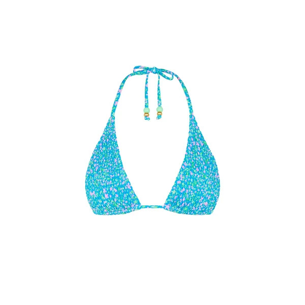 Shirred Triangle Bikini Top - Ocean Kisses | Kulani Kinis US