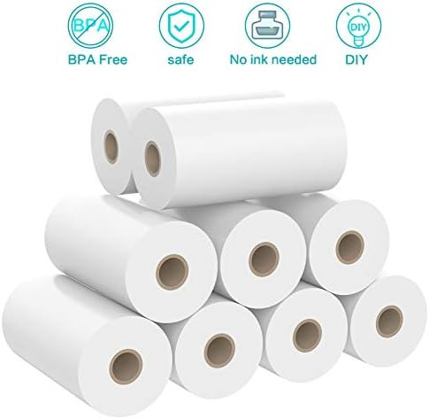 9 Rolls Kids Instant Camera Refill Print Paper- Photo Printer Thermal Paper Rolls Instant Print Came | Amazon (US)