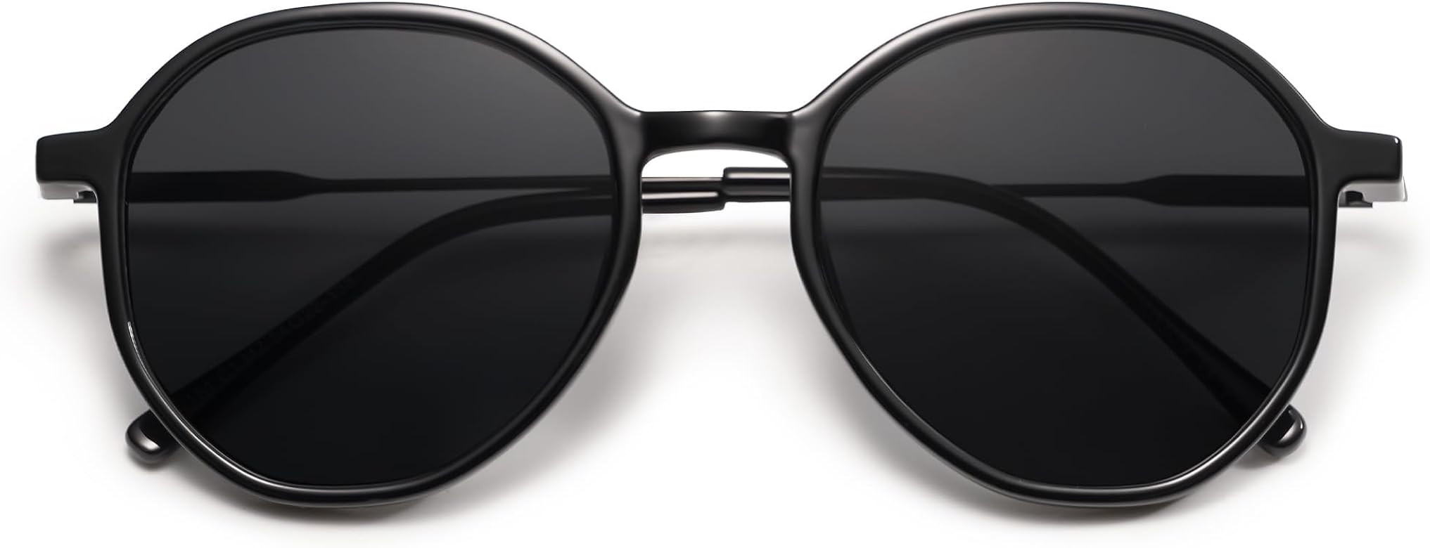 SOJOS Trendy Designer Hexagon Round Sunglasses for Women Fashion Big Shades Geometric Women Sungl... | Amazon (US)