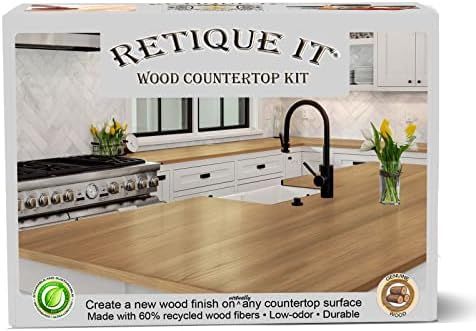 Retique It Liquid Wood Countertop Kit with Wood Gel Stain - Genuine Wood Finished countertops (24... | Amazon (US)