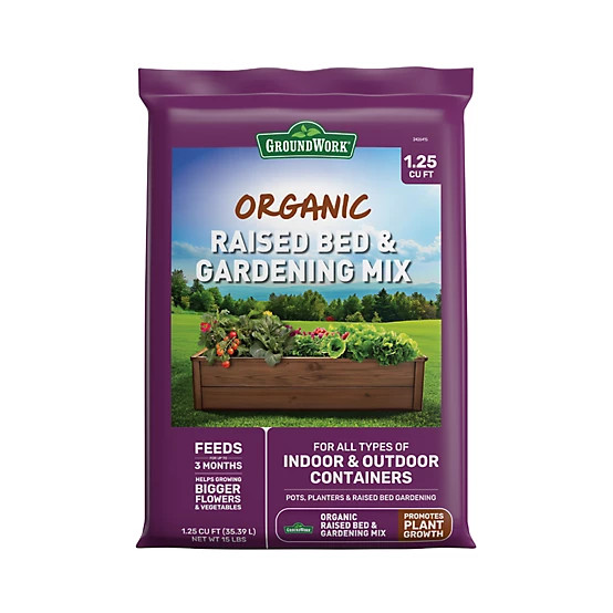 GroundWork  Organic Raised Bed Soil, 1.25 cu. ft. | Tractor Supply