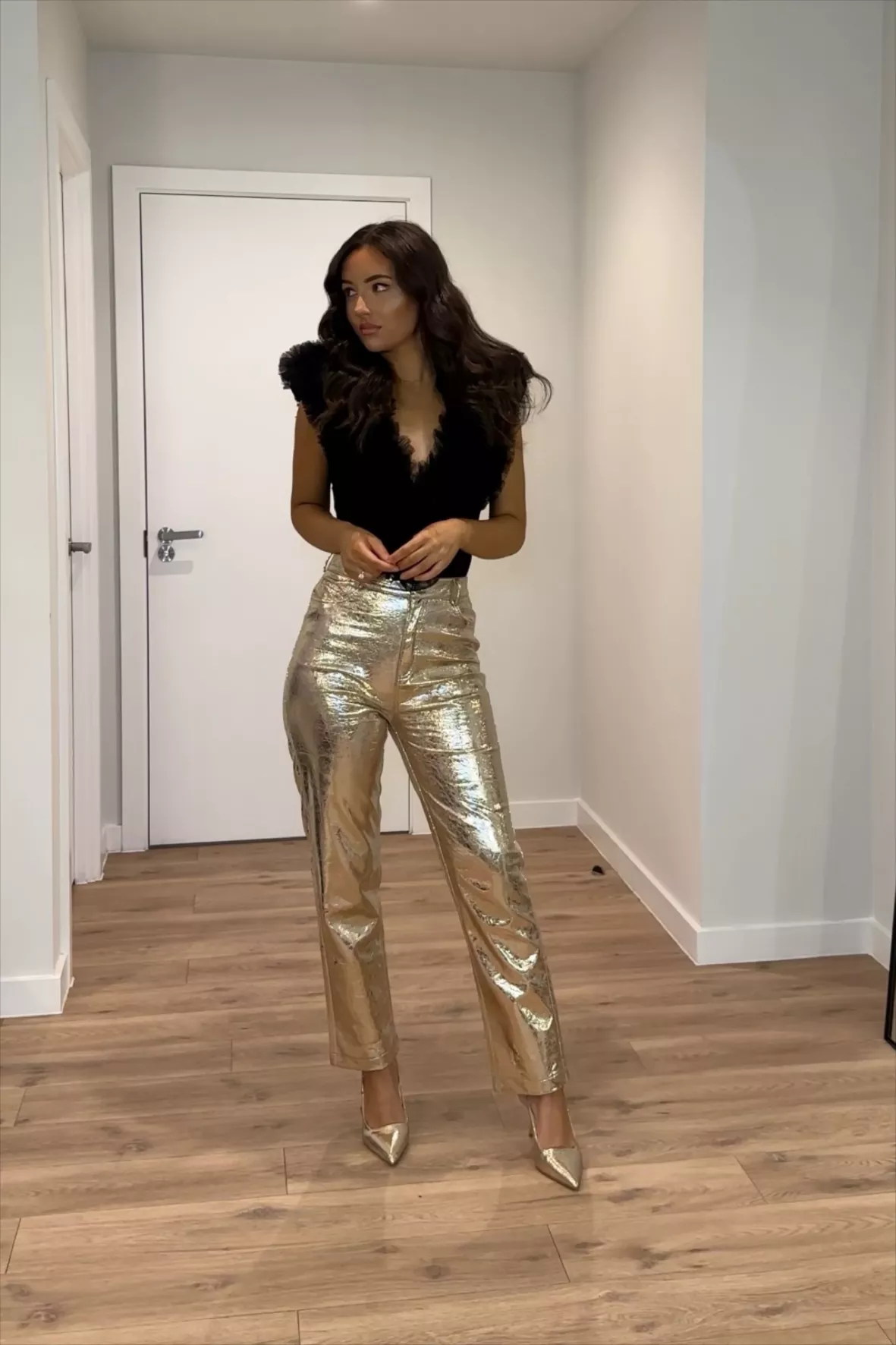 Shiny Leggings Gold - Party WOW