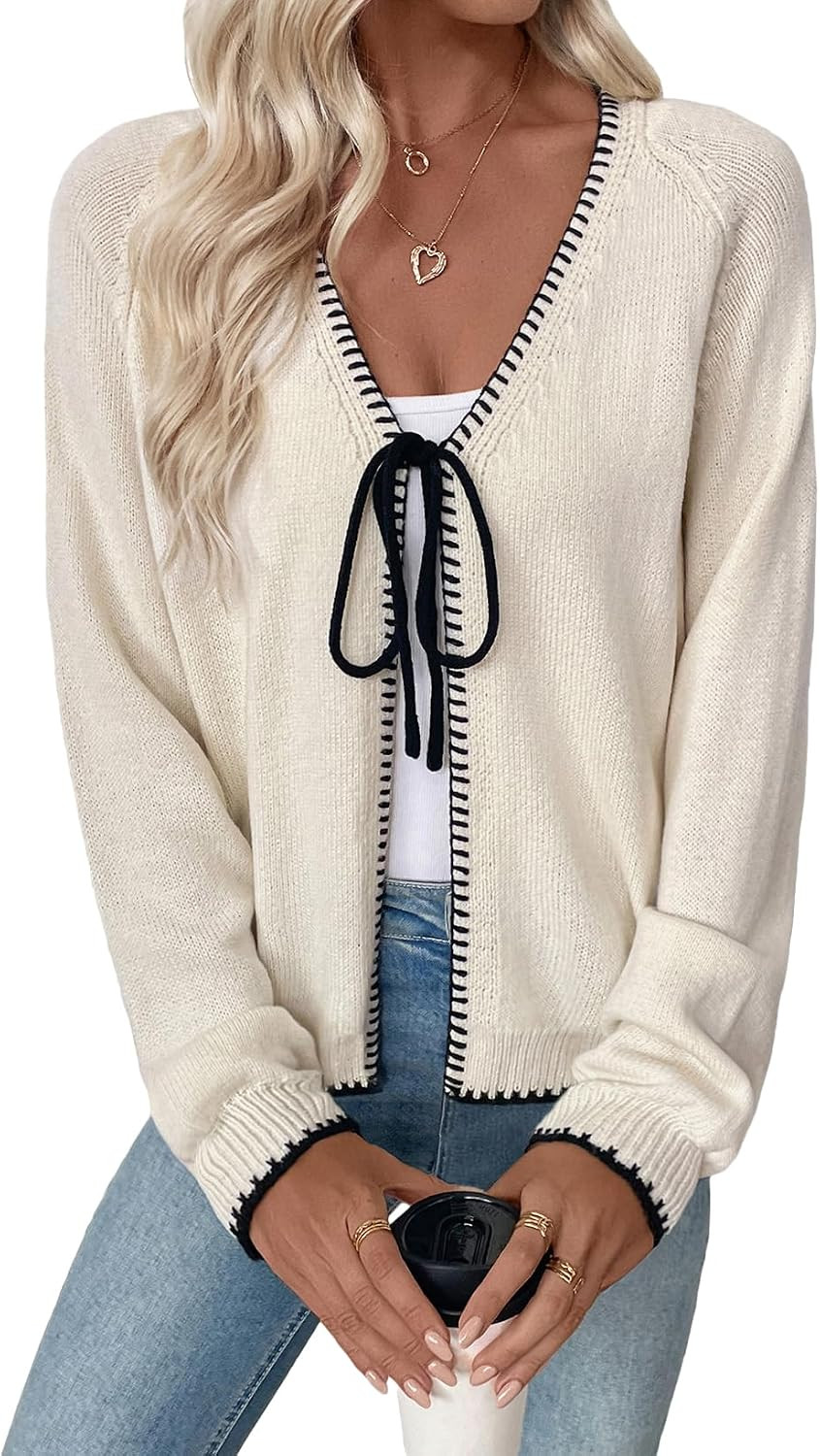 EVALESS Cardigan Sweaters for Women 2026 Trendy Lightweight Knit Fall | Amazon (US)
