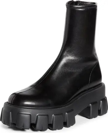 Prada Monolith Lug Sole Bootie (Women) | Nordstrom | Nordstrom