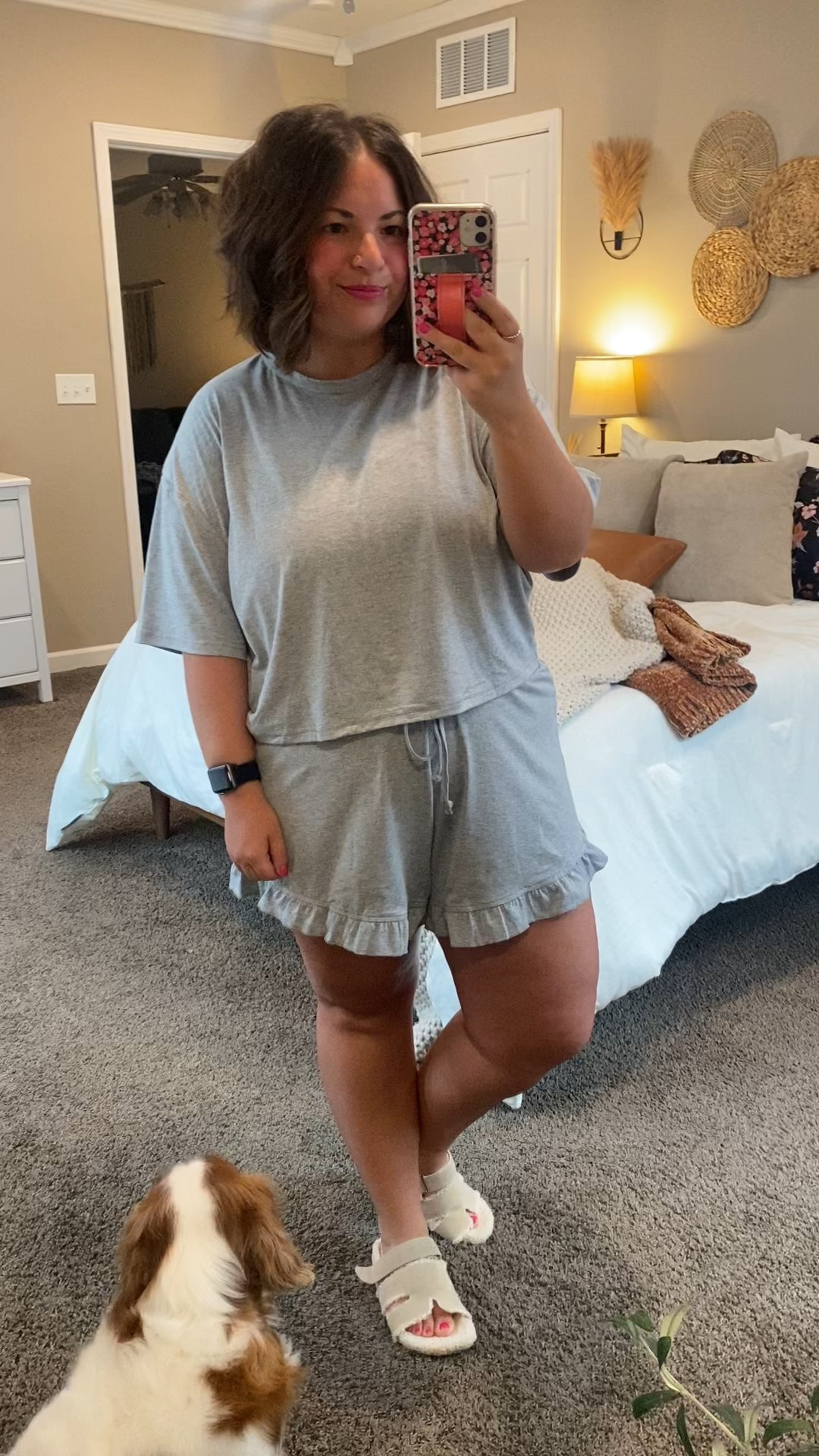 
Ya'll know I love a two piece set! This one from amazon is super comfortable & is perfect for lounging around. How cute is the ruffle on these shorts?!

sandals: fit oversized // wearing a 3.5
set: fits true to size // wearing a large 

 

#LTKMidsize #LTKFindsUnder50 #LTKStyleTip