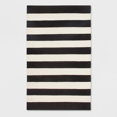 Nantucket Patio Rug Black And White - Fab Habitat | Target