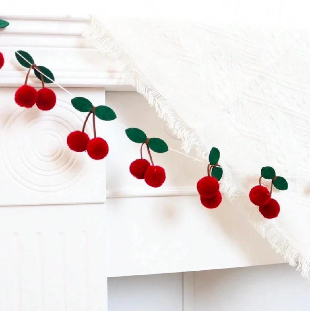 Ready to Ship Cherry Garland, Cherry on Top, Cherry Birthday, Cherries, Shes the Cherry on Top, C... | Etsy (US)