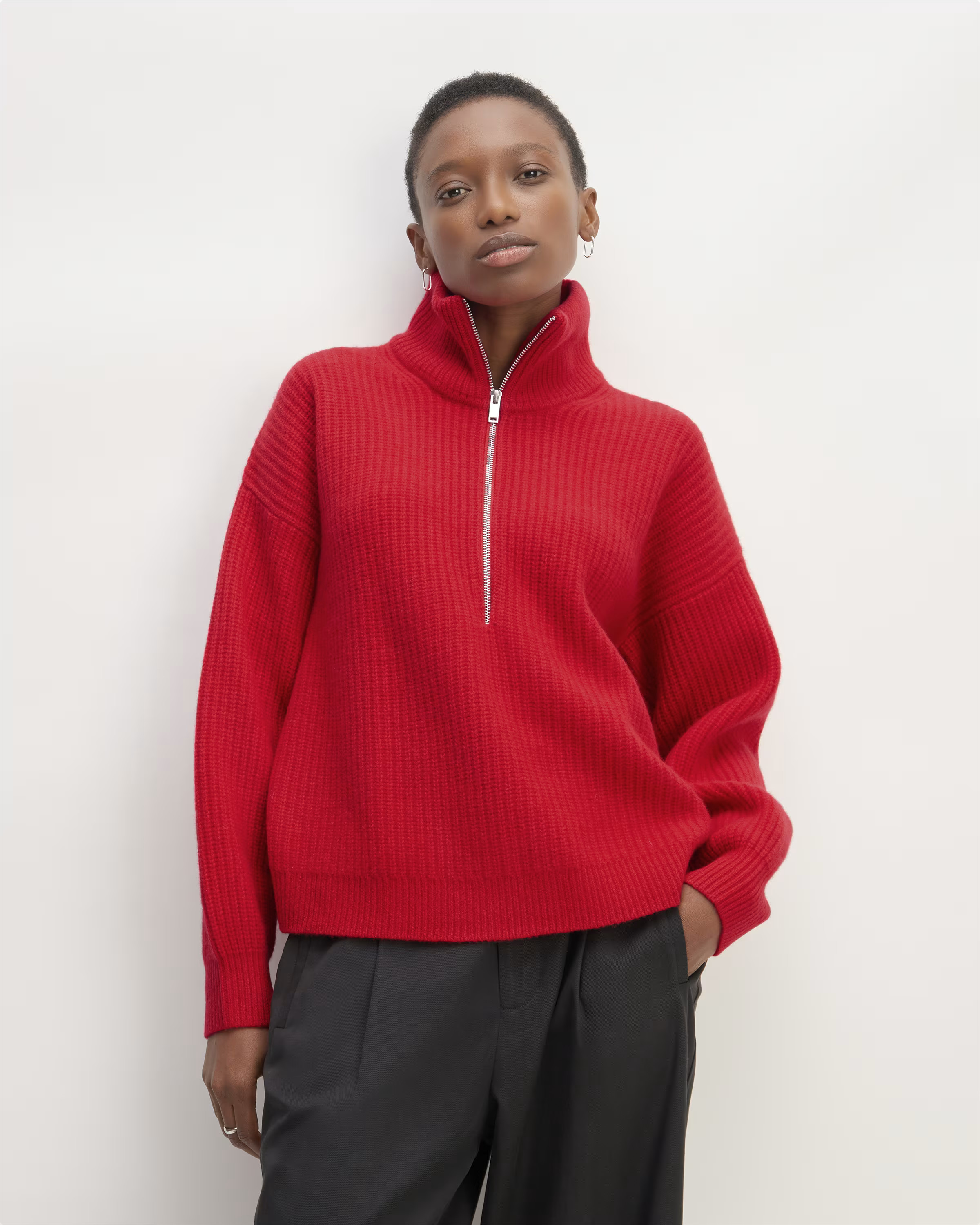 The Felted Merino Half-Zip Sweater | Everlane