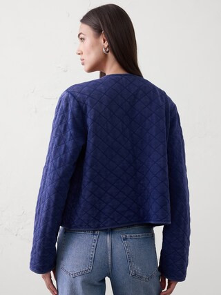 Quilted Knit Jacket | Banana Republic Factory