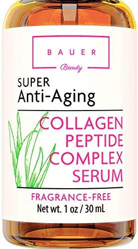 Collagen Face Serum Best Anti Aging Peptide Complex with Matrixyl 3000 and Hyaluronic Acid, Vitam... | Amazon (US)