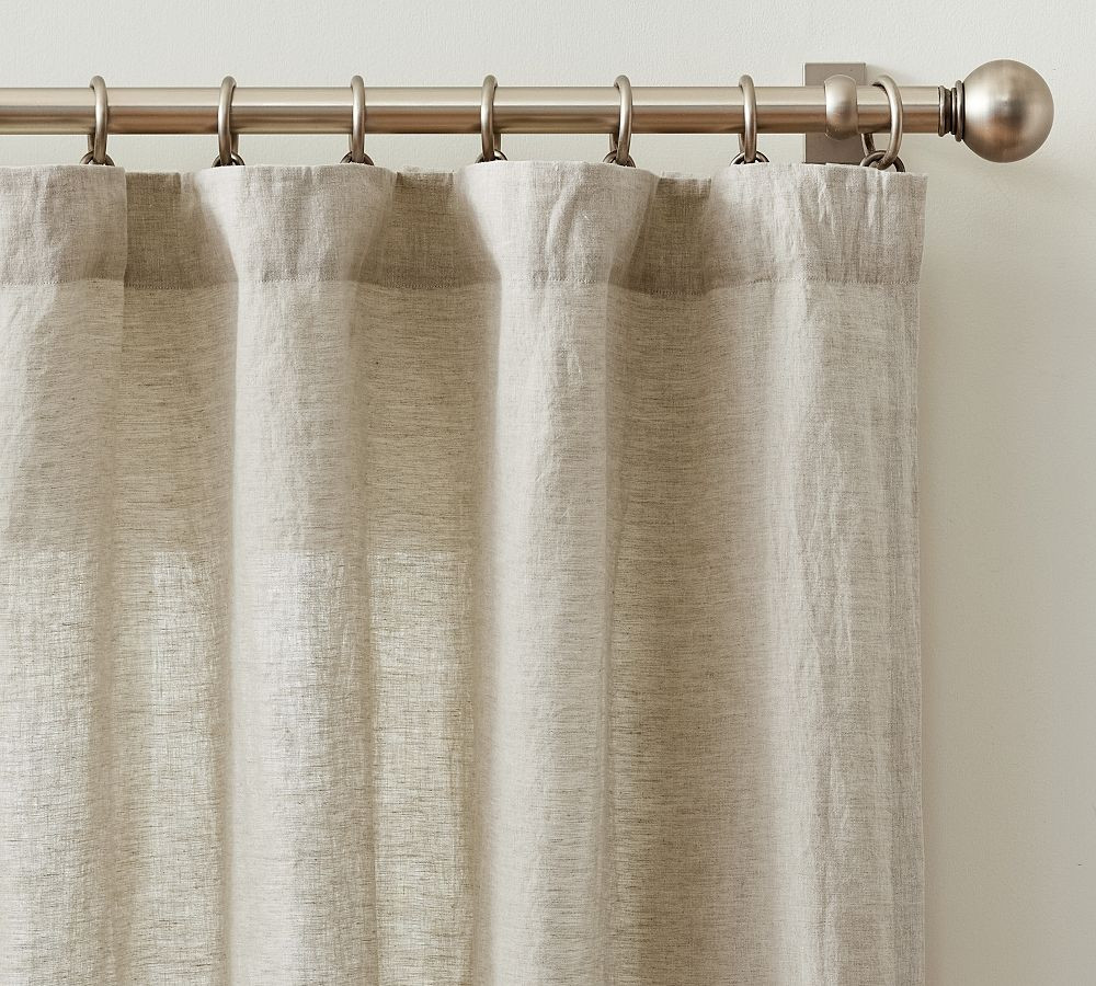 Belgian Flax Linen Curtain | Pottery Barn (US)
