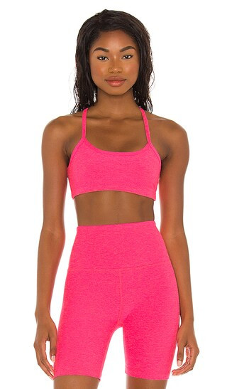 Spacedye Slim Racerback Bra in Electric Pink | Revolve Clothing (Global)