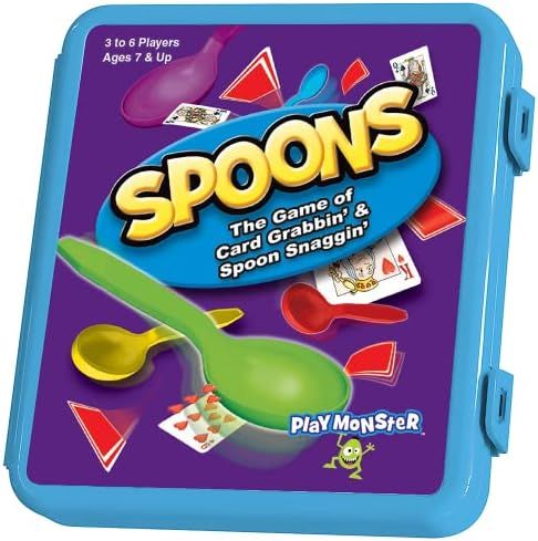 Spoons -- Classic Game Comes with Spoons Included and Case for Easy Carrying! -- Ages 7+ -- 3-6 Play | Amazon (US)