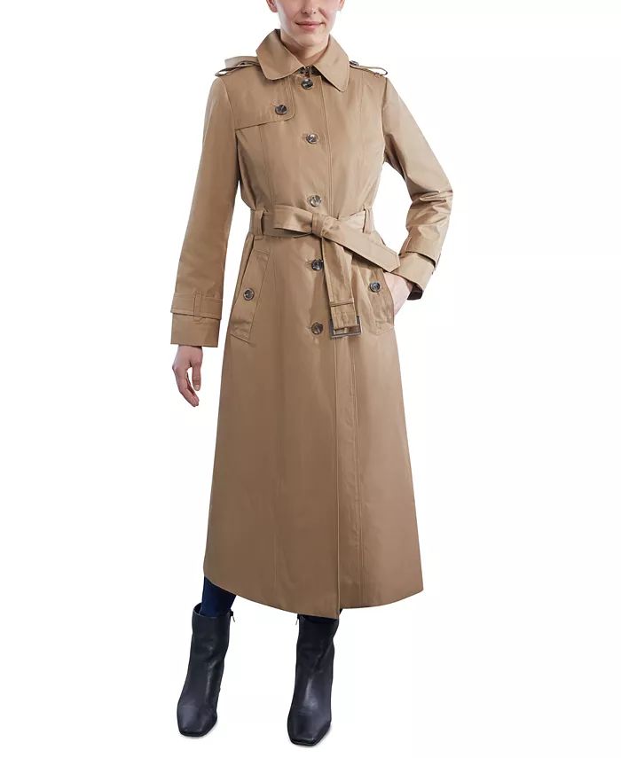 Women's Hooded Maxi Trench Coat | Macys (US)