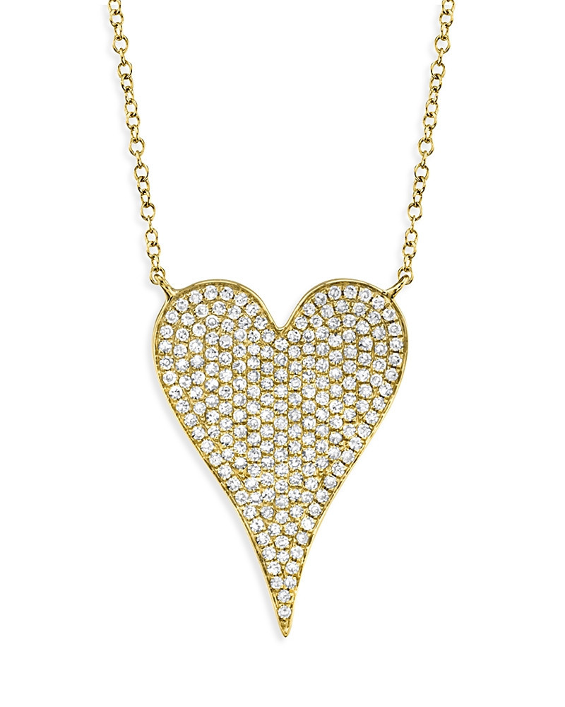 Shy Creation 14K Yellow Gold Kate Diamond Pave Heart Pendant Necklace, 18 | Bloomingdale's (US)