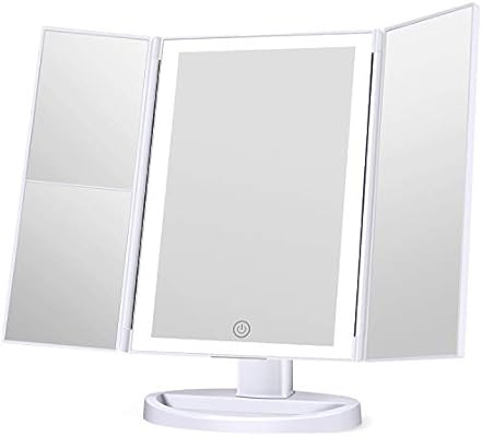 KOOLORBS Makeup Mirror with Lights, 3 Color Lighting Vanity Mirror with 72LEDs, 1x 2X 3X Magnific... | Amazon (US)