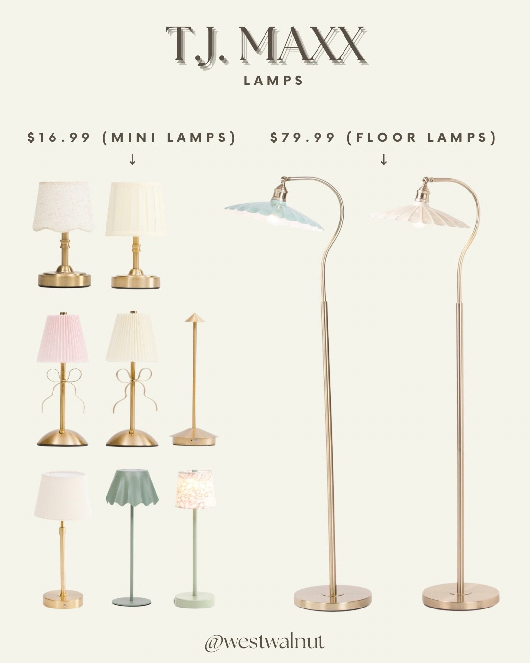 I scoured T.J. Maxx for the best affordable home finds so you don’t have to! I absolutely love these floor lamps (they’re giving major designer store vibes) and how cute are these mini lamps for only $16.99 each!

#lamps #homedecor #affordabledecor @tjmaxx 

#LTKHome