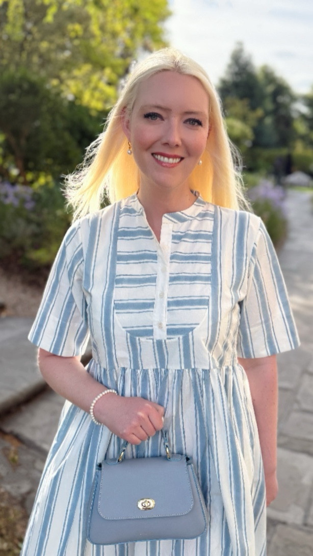 Before you pack away all your summer dresses, keep some blue stripe styles on hand for those sunny September days! I’ve also added some amazing sale pieces from affordable brands & top designers 🩵🤍🩵

French Dress in Blue Ticking - Daydress

Mini Holly Bag in Blue Atlantic - Tusting

Timeless Freshwater Pearl Bracelet and Pearl Drop Earrings - Dower & Hall 

Kara Gold / Silver Metallic Ballet Flats - On Sale at LK Bennett!

#LTKsale #LTKuk #LTKdresses