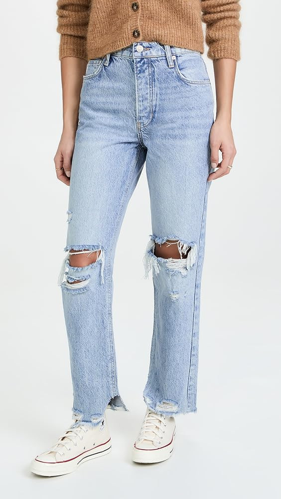 Free People Women's Tapered Baggy Boyfriend Jeans | Amazon (US)