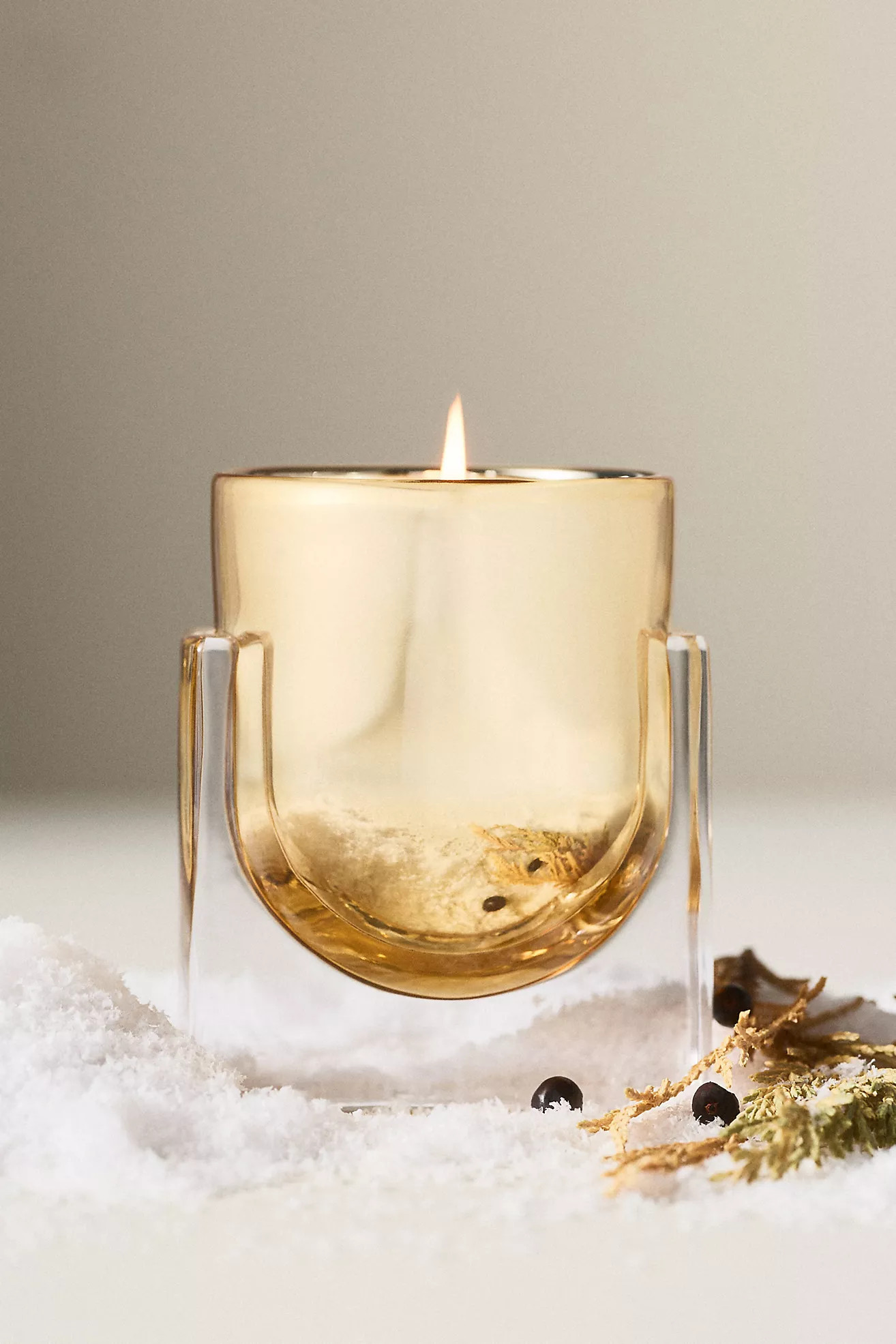 Found Notes Woody Juniper & Cedar Candle | Anthropologie (US)