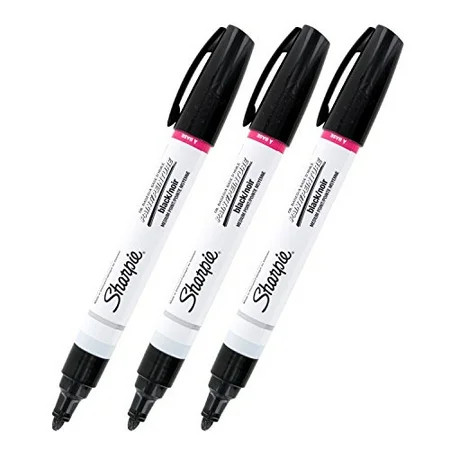 Sharpie Oil-Based Paint Marker, Medium Point, Black Ink, Pack of 3 | Walmart (US)