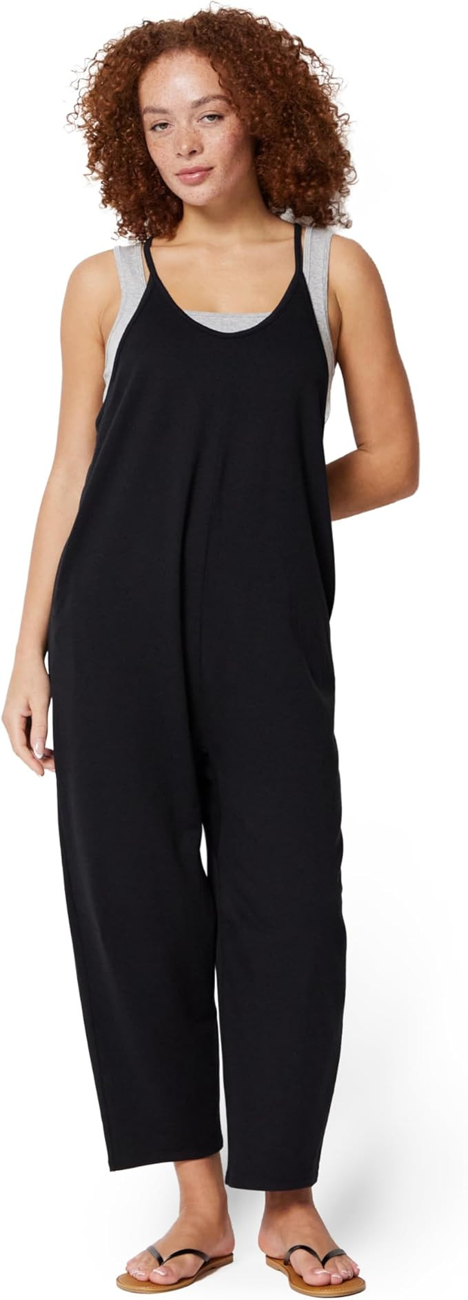 Amazon Essentials Women's Oversized-Fit Sleeveless Jumpsuit | Amazon (US)
