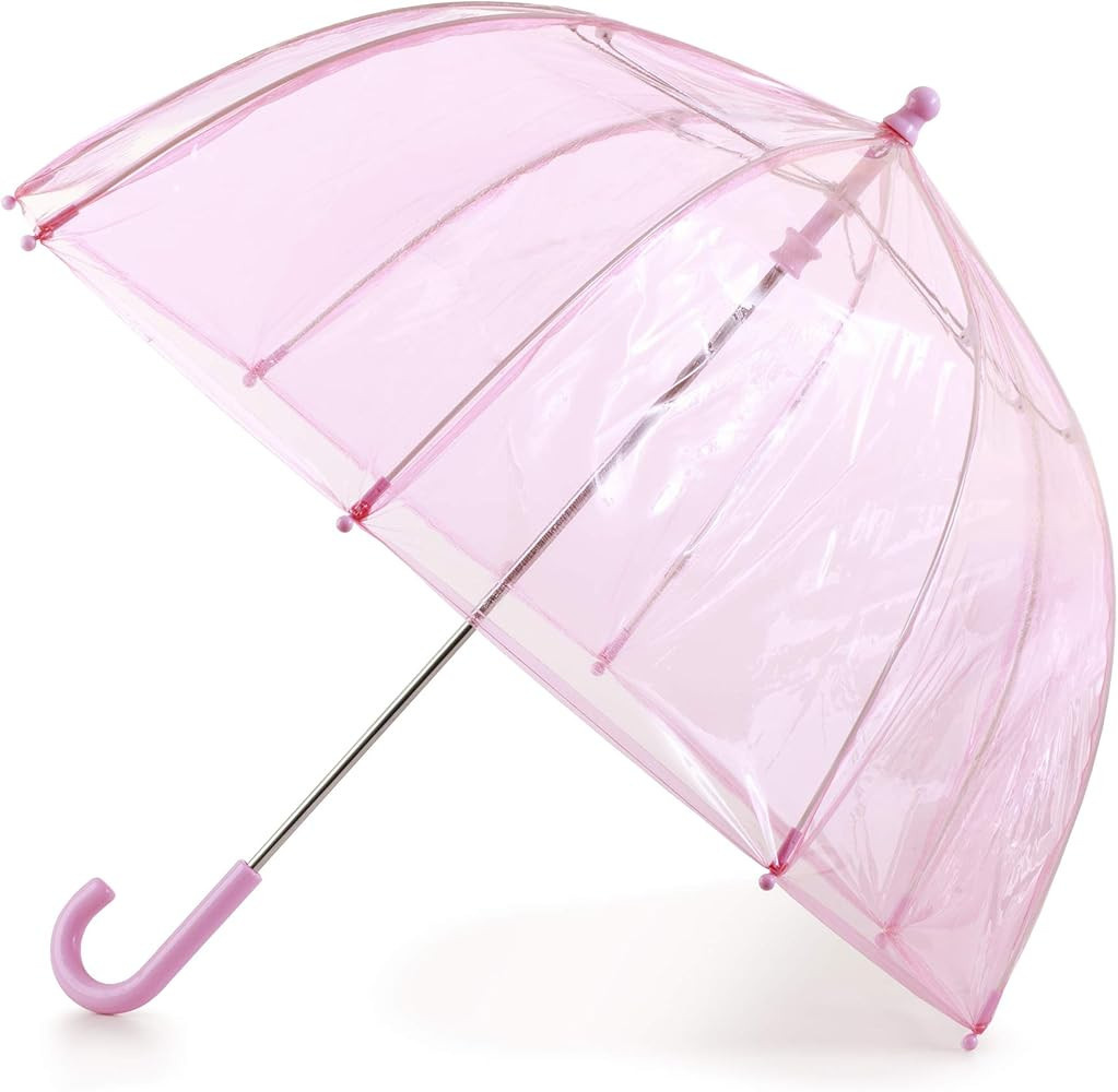 totes Kids Clear Bubble Umbrella with Easy Grip Handle, Pink | Amazon (US)