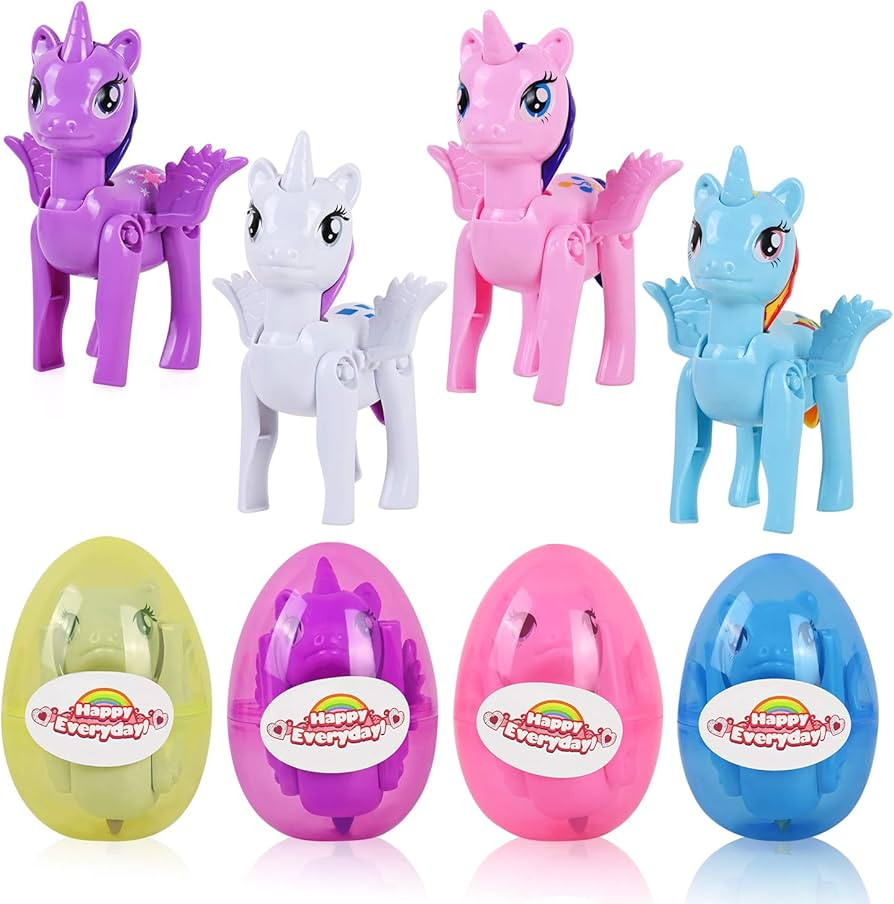 VAPCUFF Unicorn Toys for Girls 3-8, 4 Pack Easter Eggs, Birthday & Christmas Gifts, Stocking Stuf... | Amazon (US)