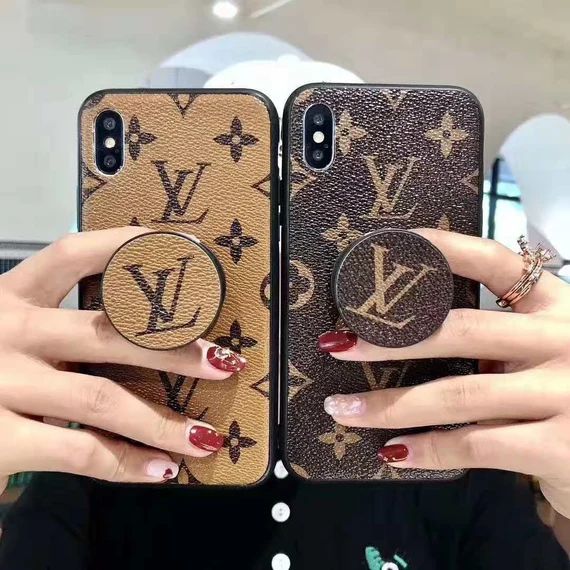 Inspired By LV iphone Case With Holder For IPhone 11, 11 Pro, 11 Pro Max, 7 / 8, SE 2nd Gen, XS M... | Etsy (US)