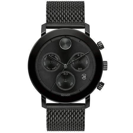 Movado Bold Evolution Men s Black ION Stainless Chronograph Quartz Watch 3600760 | Walmart (US)