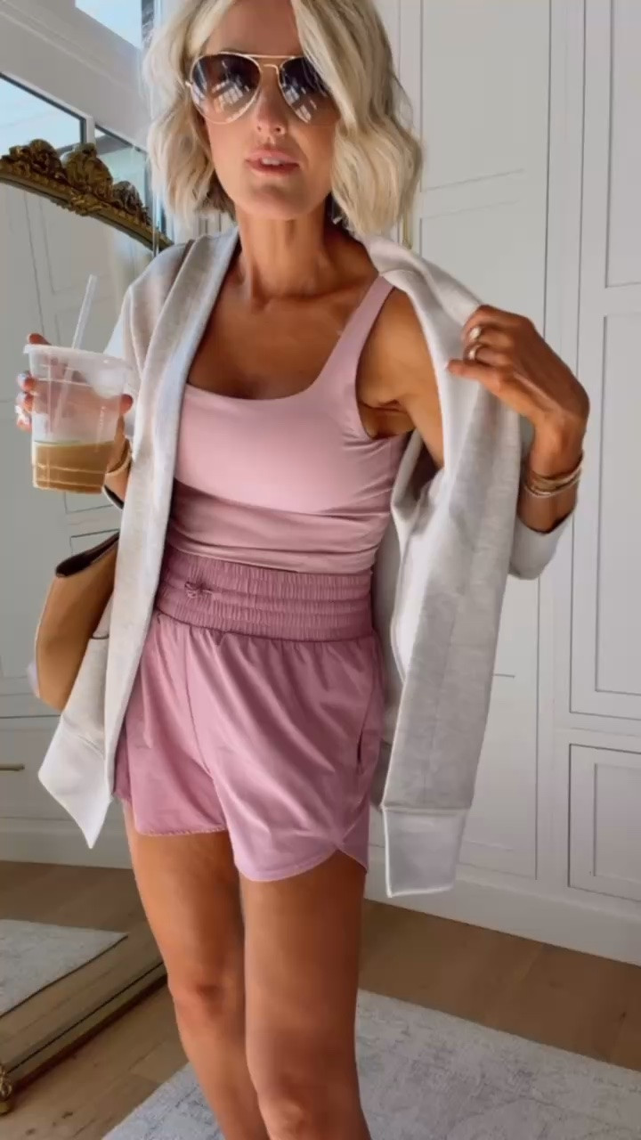 Truly can’t get enough of this perfect shade of pink😍 An easy way to keep warm when it cools down is to throw on this luxe cardigan from Target! The price is so affordable too! 👏🏻 wearing S

Loverly grey, pink matching workout set, Target athleisure, workout outfit, grey cozy wrap, athletic set, affordable active set

#LTKSeasonal #LTKActive