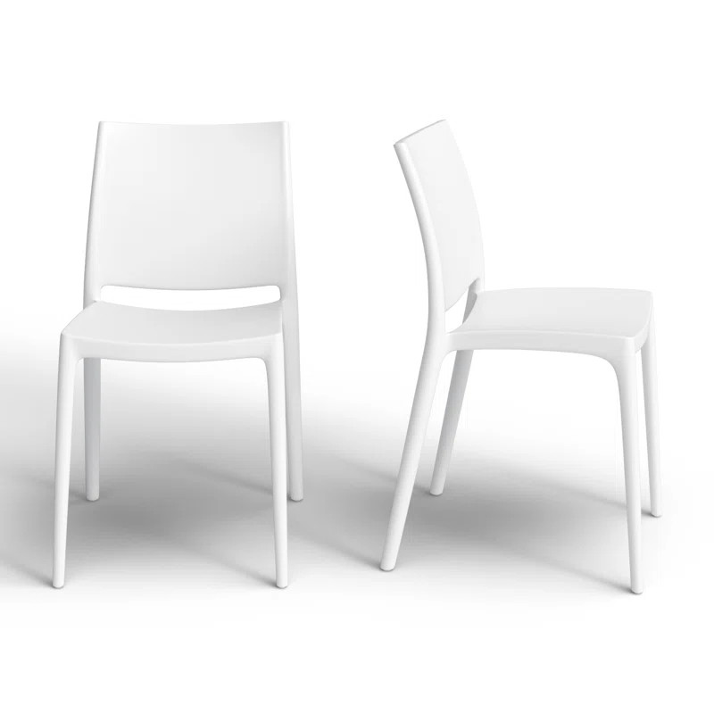 Burt Outdoor Stacking Dining Side Chair | Wayfair North America