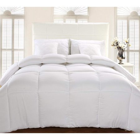 Utopia Bedding Box Stitched Down Alternative Comforter Duvet Insert Hypoallergenic White (King) | Walmart (US)