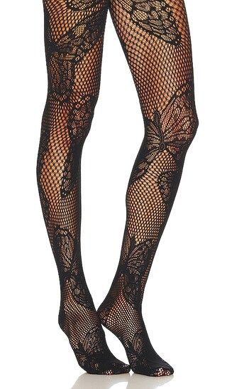 Butterfly Net Tights in Black | Revolve Clothing (Global)