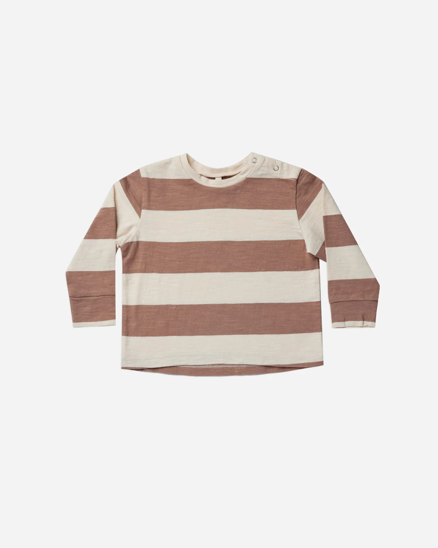 long sleeve skater tee || mocha stripe | Rylee + Cru