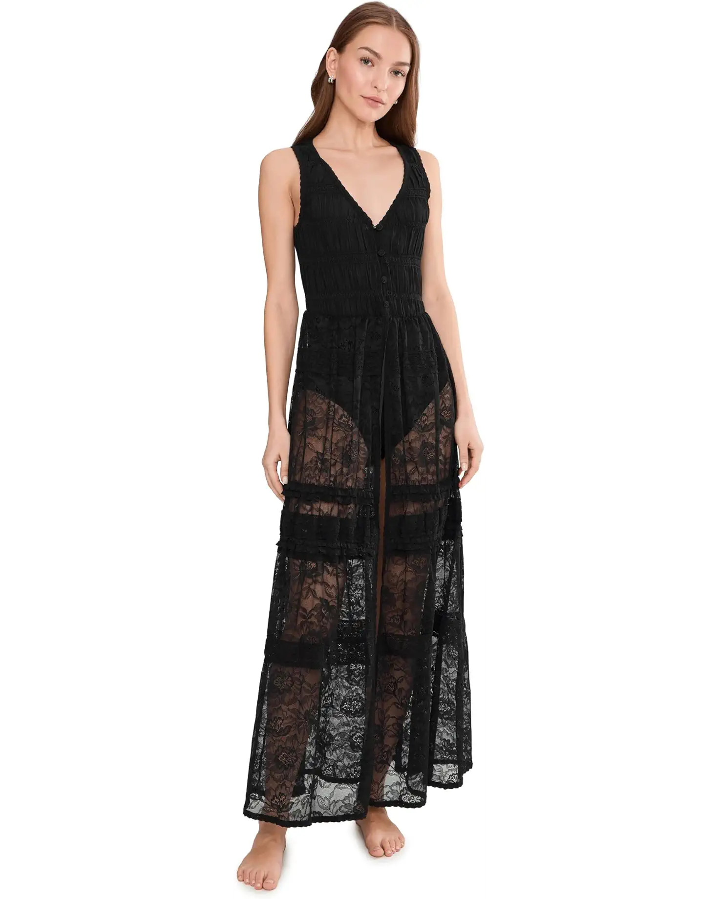 Sweet Saloon Sleeveless Maxi Bodysuit | Zappos