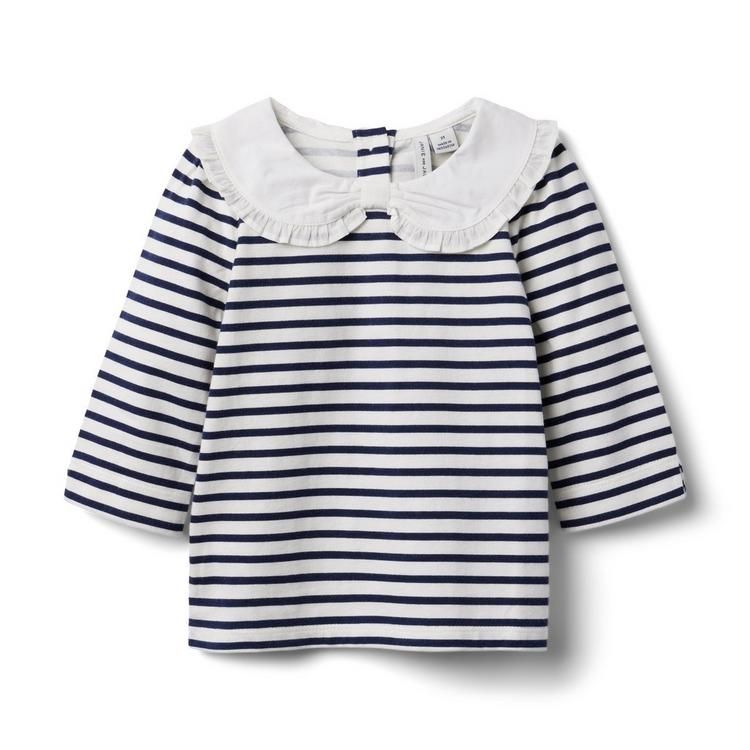 Striped Ruffle Collar Top | Janie and Jack