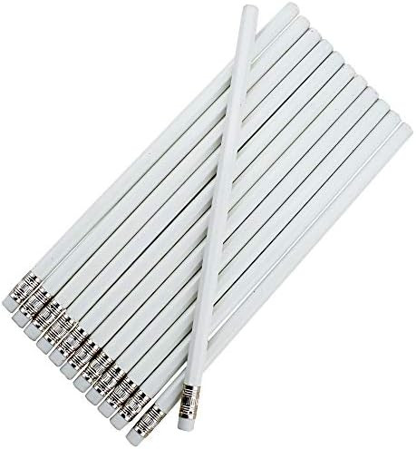 EZPENCILS & GIFTS Blank Pencils Bulk – Hexagon Pencils – White Barrel and Eraser – Package ... | Amazon (US)