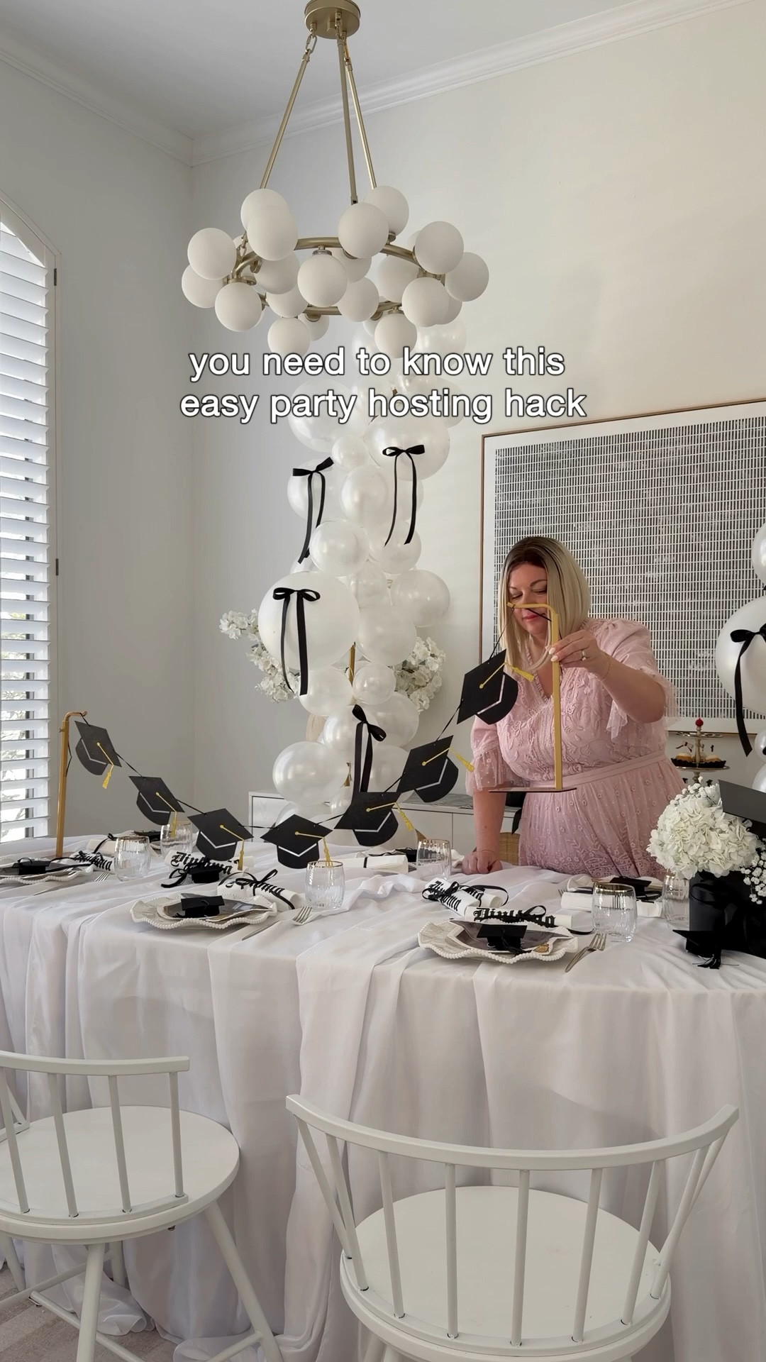 Okay this might be one of my favorite hosting finds. It’s technically a purse stand, but it works perfectly for holding banners and garlands across tables and countertops for birthdays, brunches, and holiday parties. No tape, no damage, and it makes the whole setup look elevated.

Also linked all the graduation party supplies. 🧑🏻‍🎓 

#LTKHome