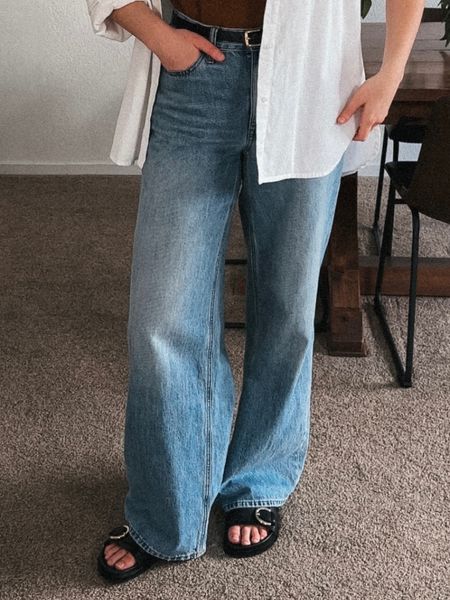 Some of my favorite wide leg jeans!