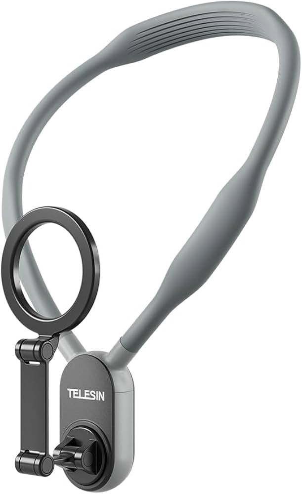 TELESIN Magnetic Neck Mount for Phones, Neck Cell Phone Holder POV/Vlog Selfie Mount Hand Free Ph... | Amazon (US)