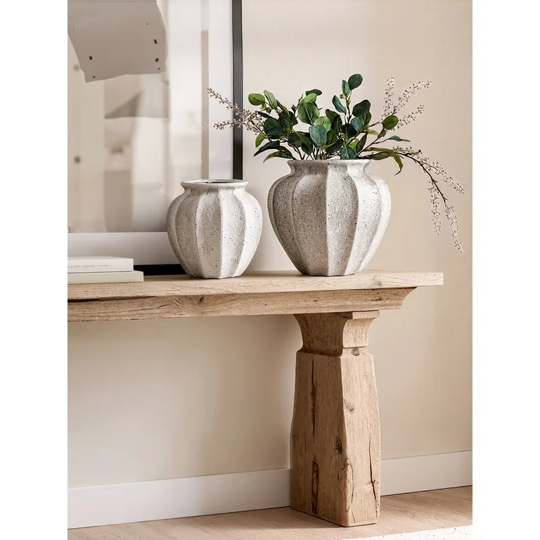 LE TAUCI 9.3\u201d Ceramic Vase, Tabletop Flower Vase for Centerpieces, Large Decorative Vase for... | Walmart (US)