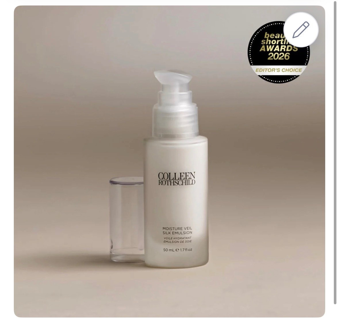 Colleen Rothschild moisture veil silk emulsion on sale today  
Skincare. 

#LTKBeauty #LTKSaleAlert #LTKselfcare