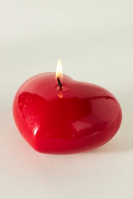 Heart-Shaped Wax Candle | Anthropologie (US)
