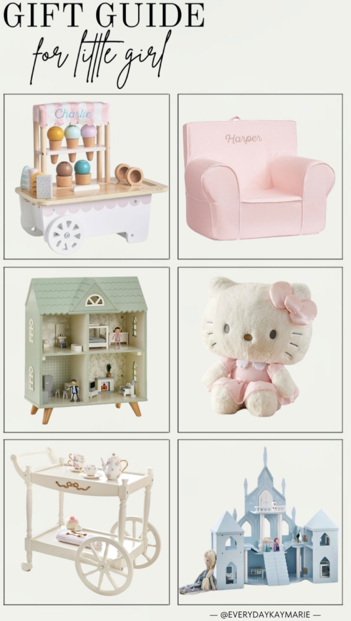 Gift guide for a little girl🎄 

Playroom, personalized chair, hello kitty, tea push cart, play castle, doll house, gift ideas, holiday finds, Amazon finds 



#LTKHoliday #LTKKids #LTKGiftGuide