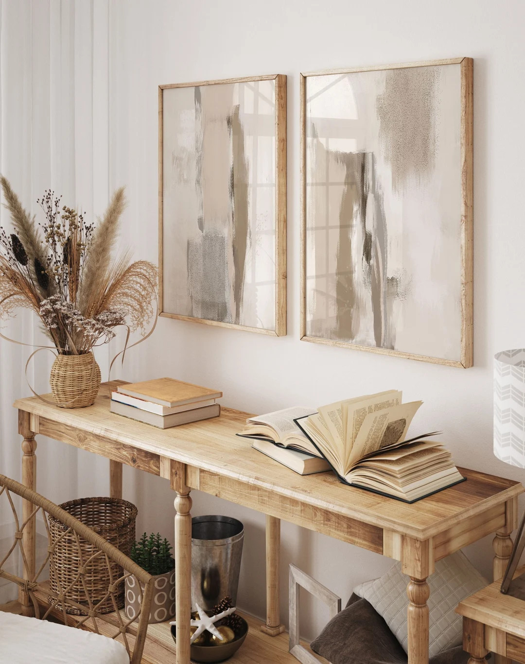 Printable Gallery Set of 2 Abstract Painting Prints  Modern - Etsy | Etsy (US)