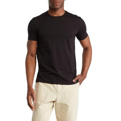 TR Premium - Crew Neck Men's Solid T-Shirt BLACK M | Target