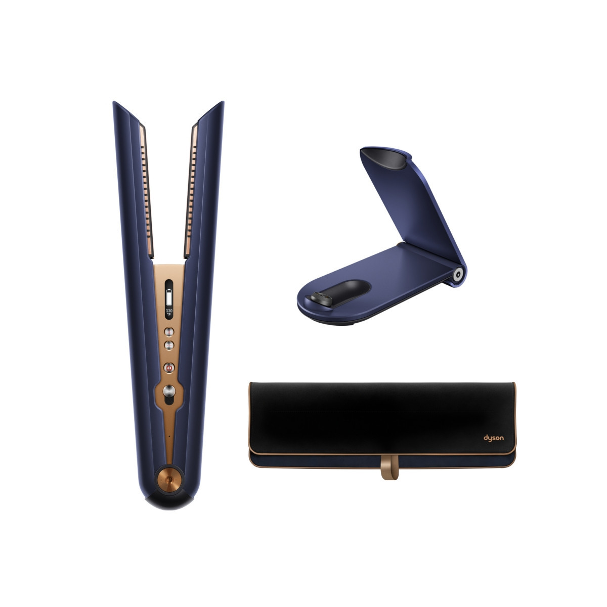Dyson Corrale Hair Straightener - Prussian blue/copper | Macy's
