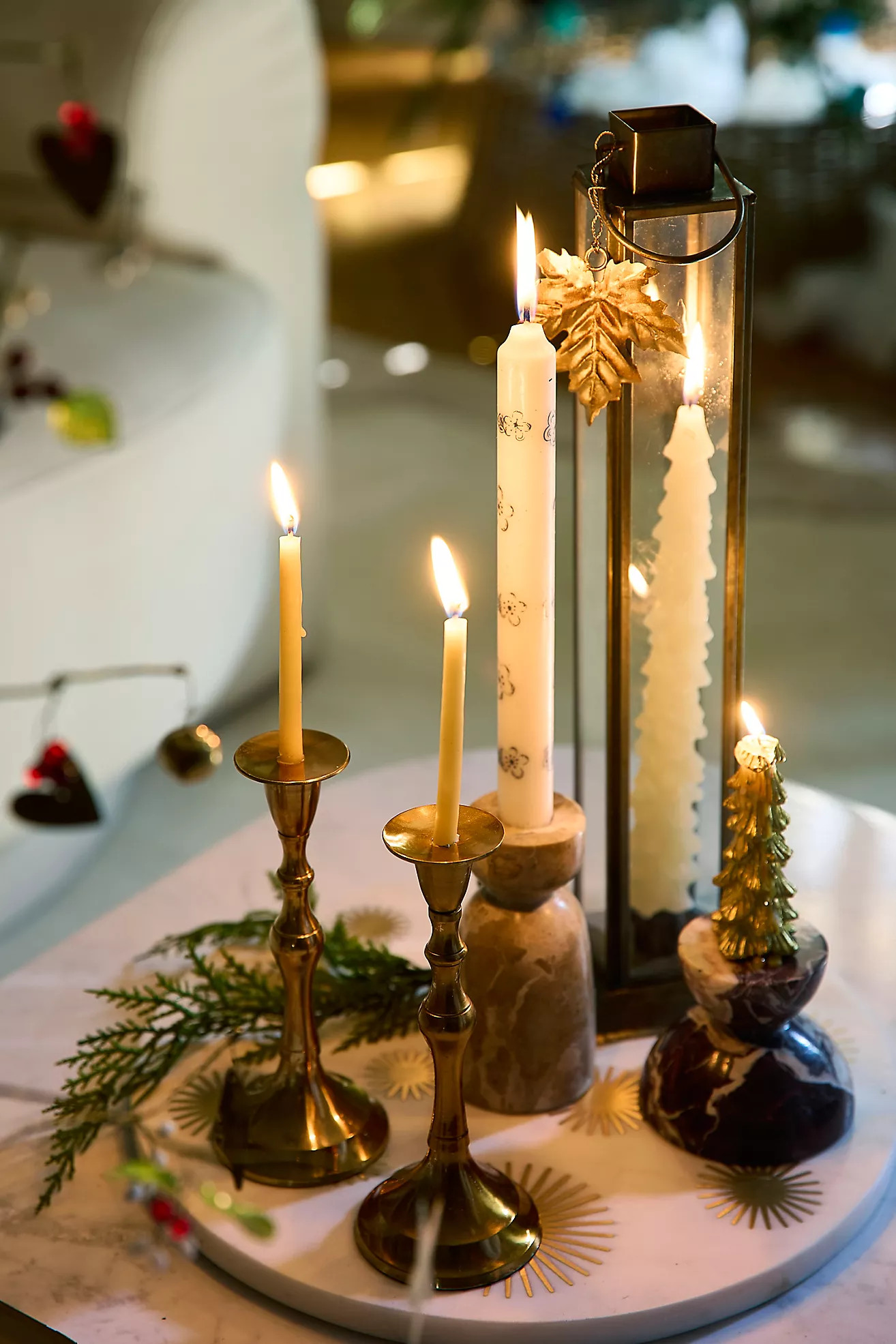 Tree Unscented Taper Candles, Set of 2 | Terrain